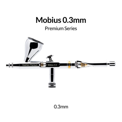 Gaahleri Mobius 0.3mm Premium Series airbrush, side view