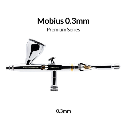Gaahleri Mobius 0.3mm Premium Series airbrush, side view