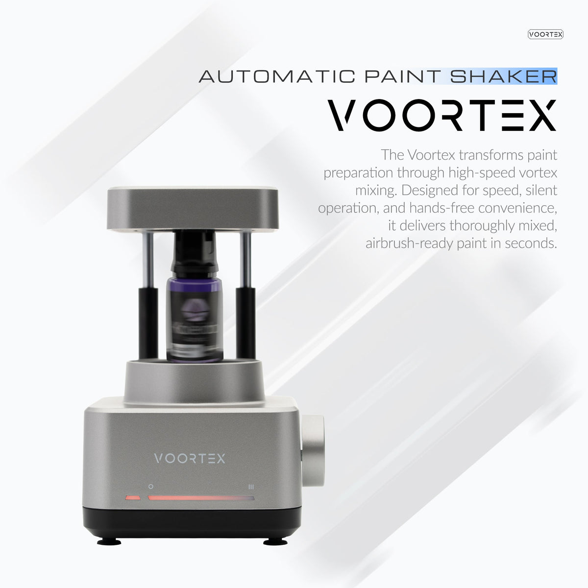Voortex paint shaker, front view