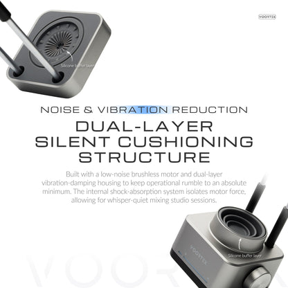Voortex vibration-damping housing