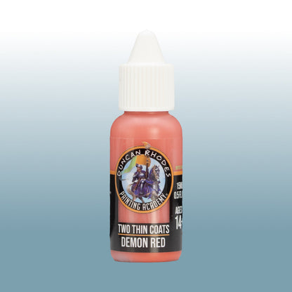 Two Thin Coats: Demon Red - Paint Bottle
