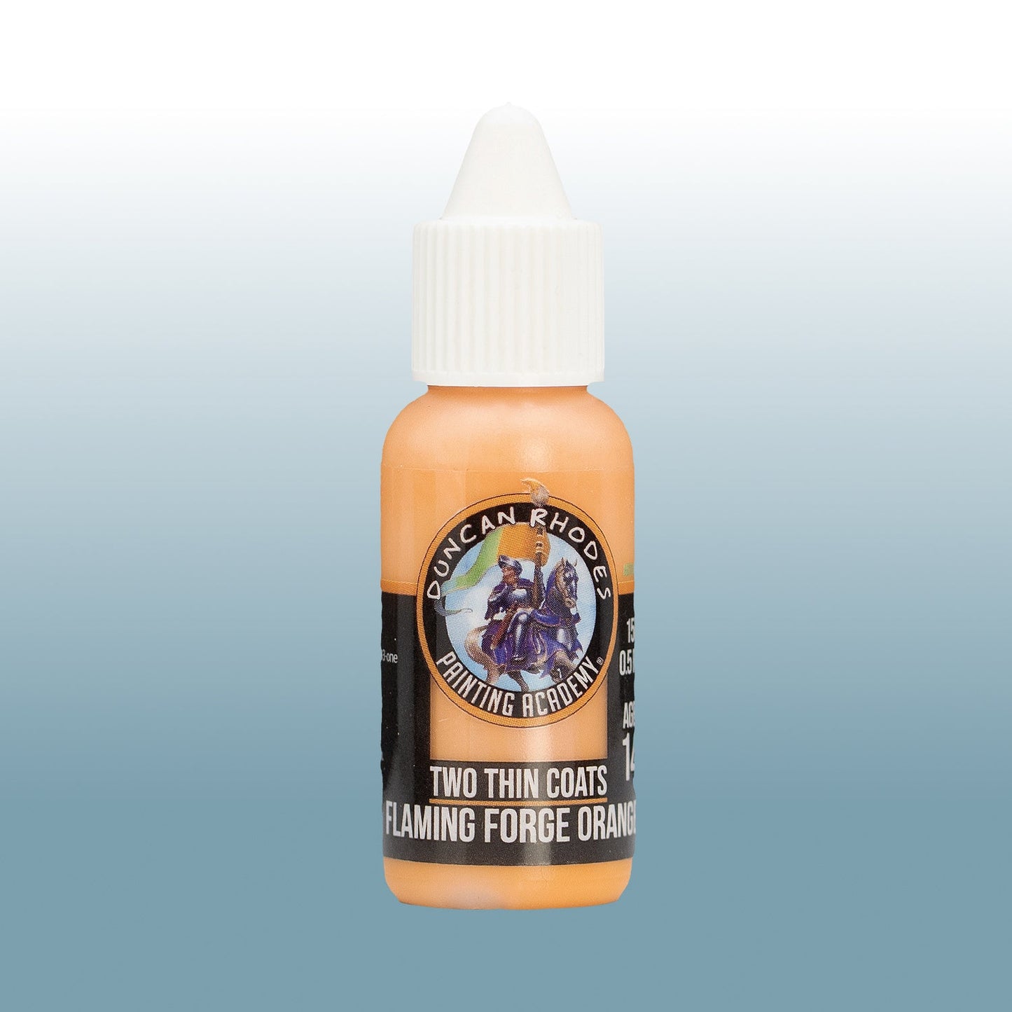 Two Thin Coats: Flaming Forge Orange - Paint Bottle