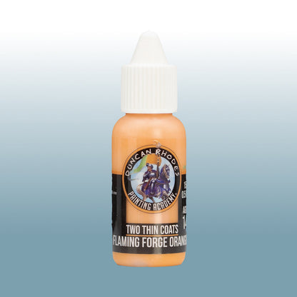 Two Thin Coats: Flaming Forge Orange - Paint Bottle