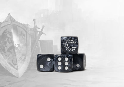 Conquest - Logo Dice: Dark Grey Marbled, 24 per pack - image 4
