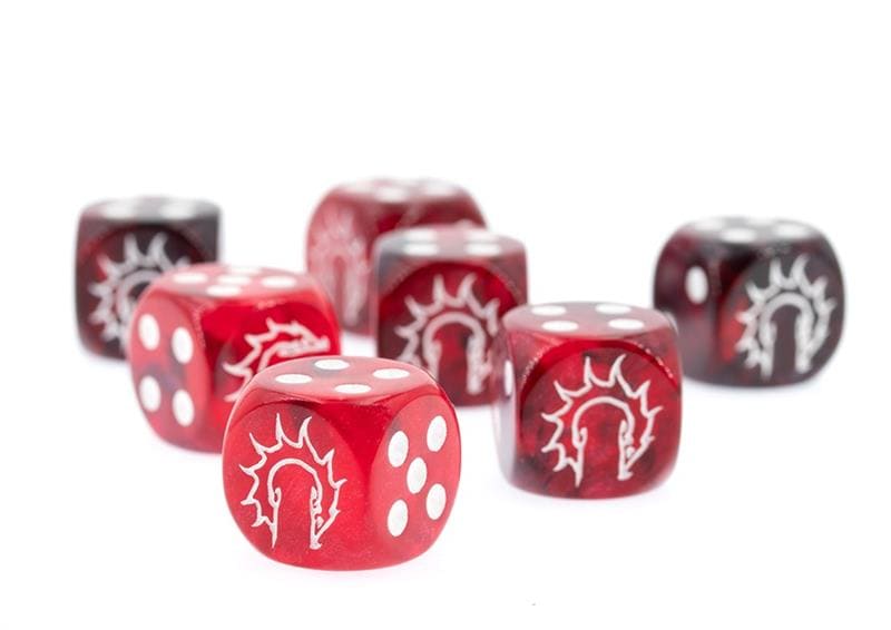 Conquest - First Blood Dice 2026: Dark Red and Black Marbled, 24 per pack - image 1