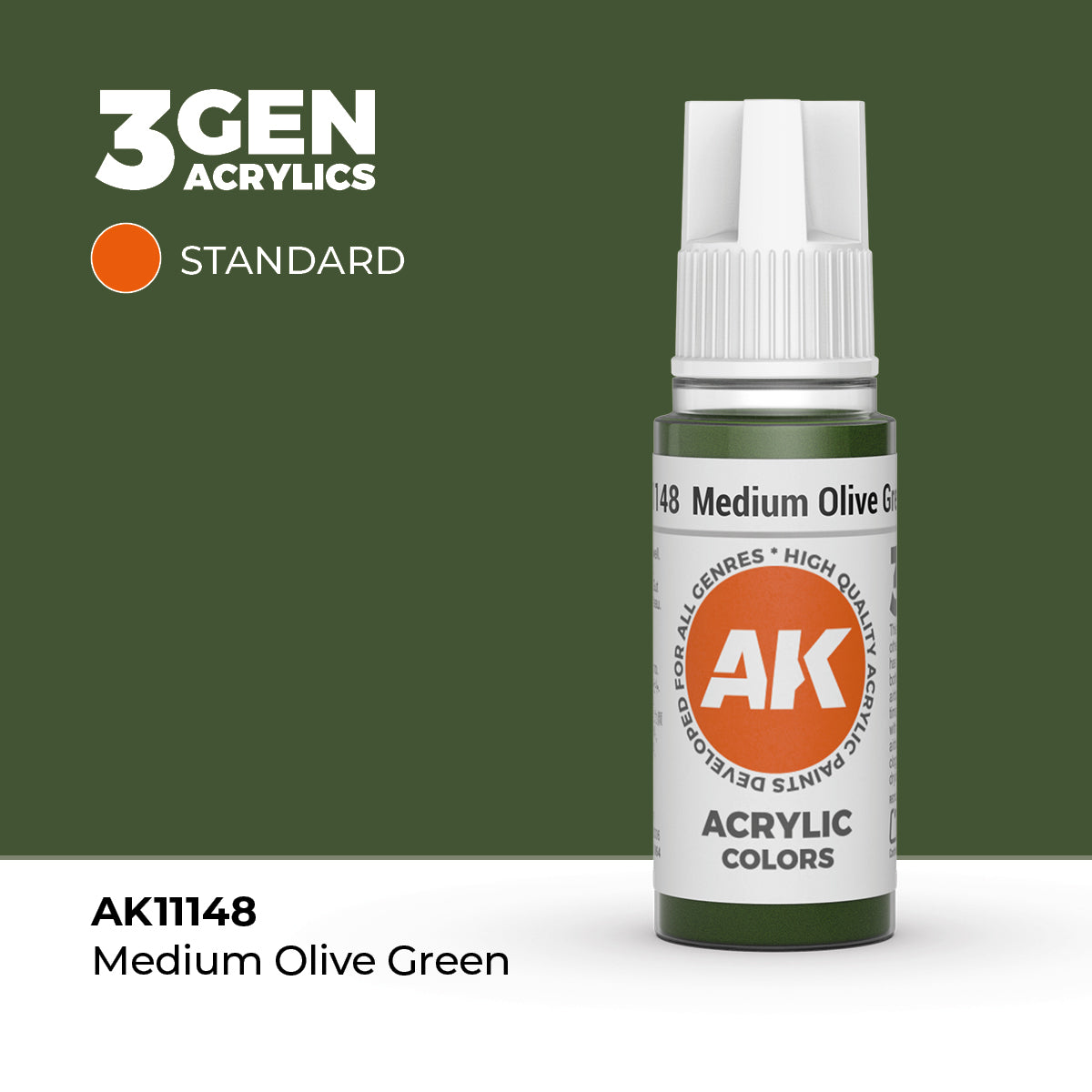 AK Interactive 3Gen - Medium Olive Green