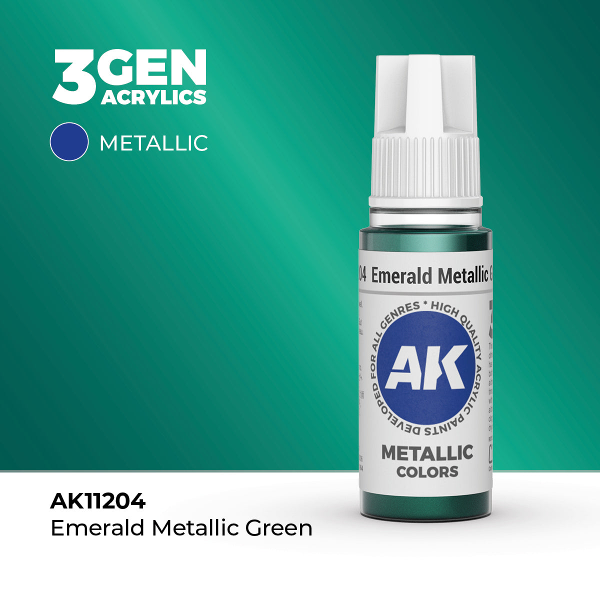 AK Interactive 3Gen - Emerald Metallic Green