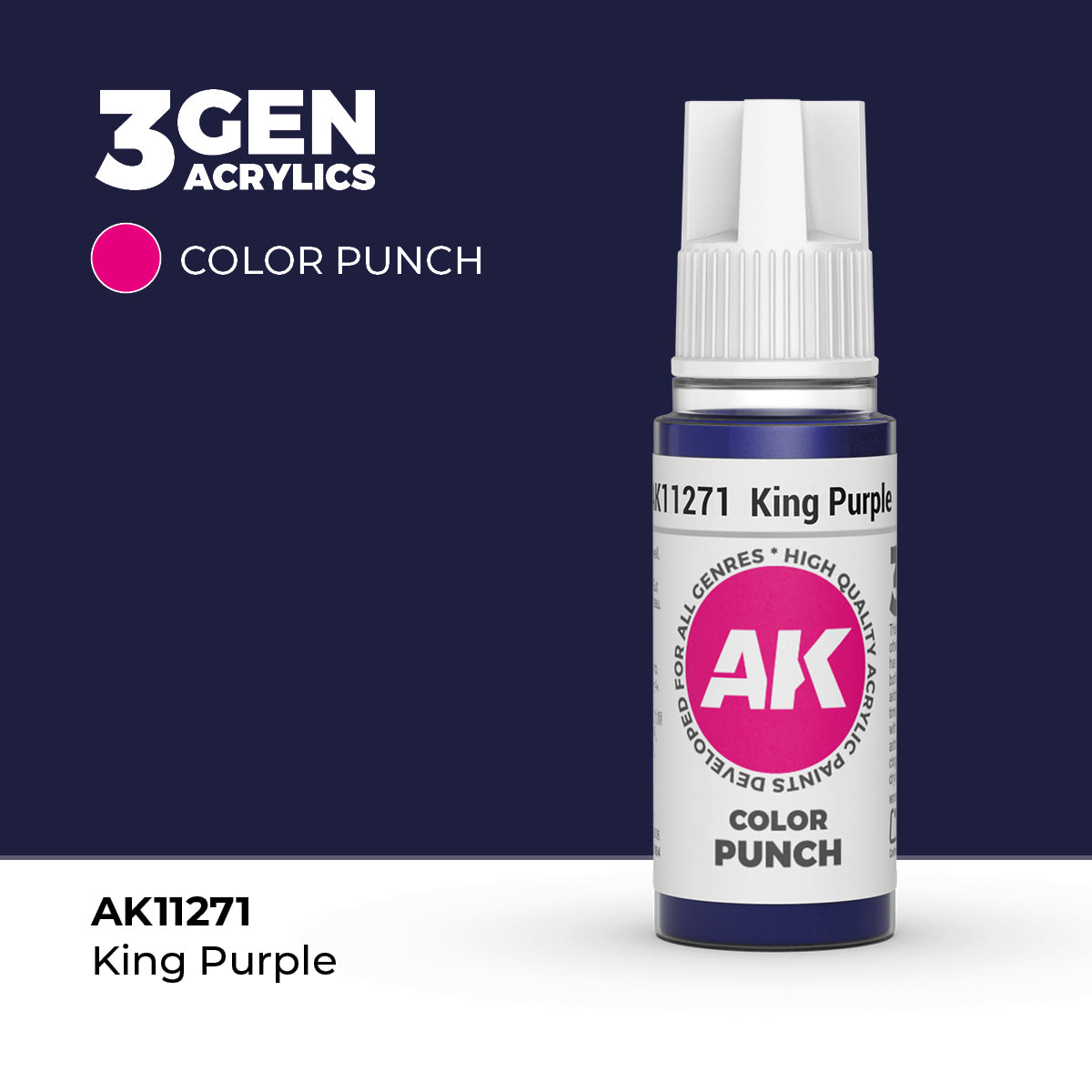AK Interactive 3Gen - King Purple (Color Punch)