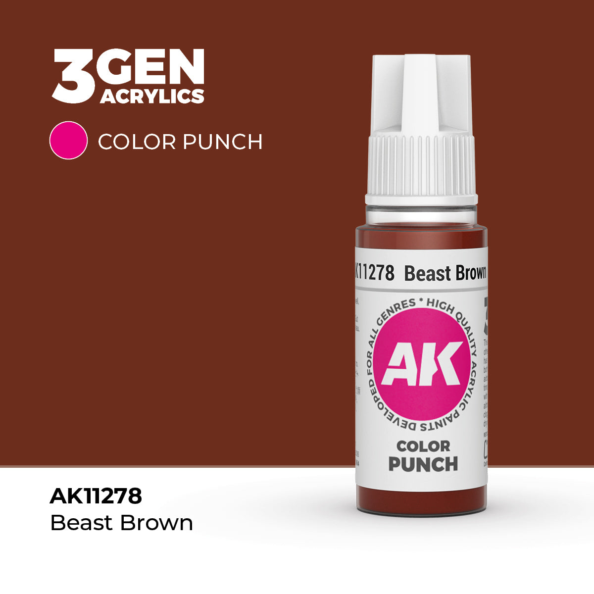 AK Interactive 3Gen - Beast Brown (Color Punch)