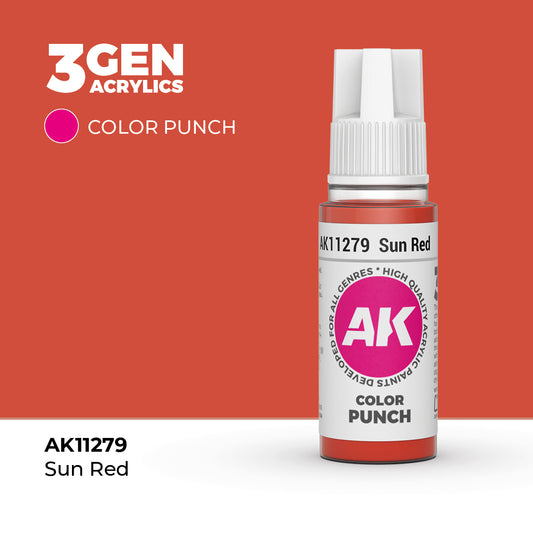 AK Interactive 3Gen - Sun Red (Color Punch)