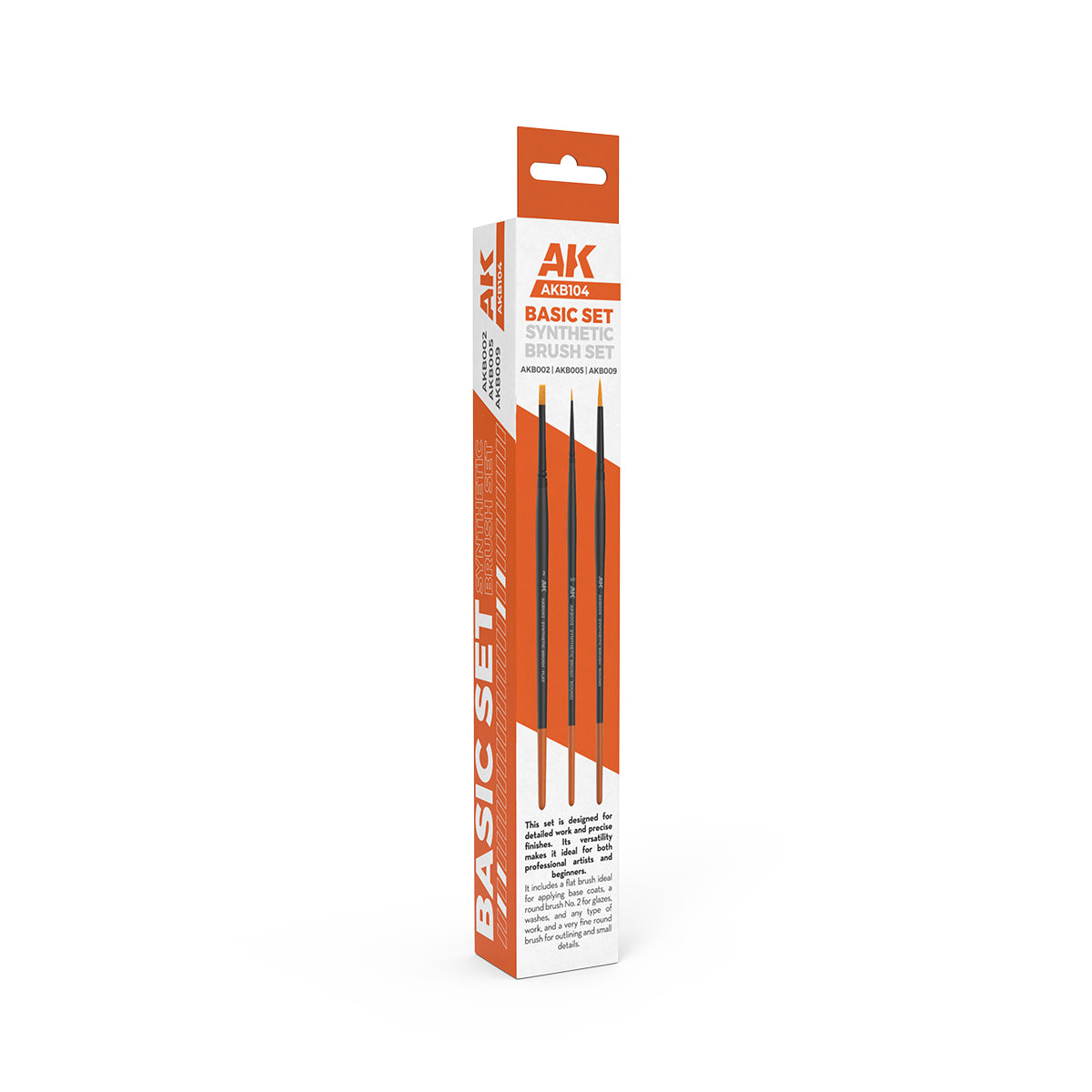 AK Interactive AKB104 Basic Brushes Set packaging