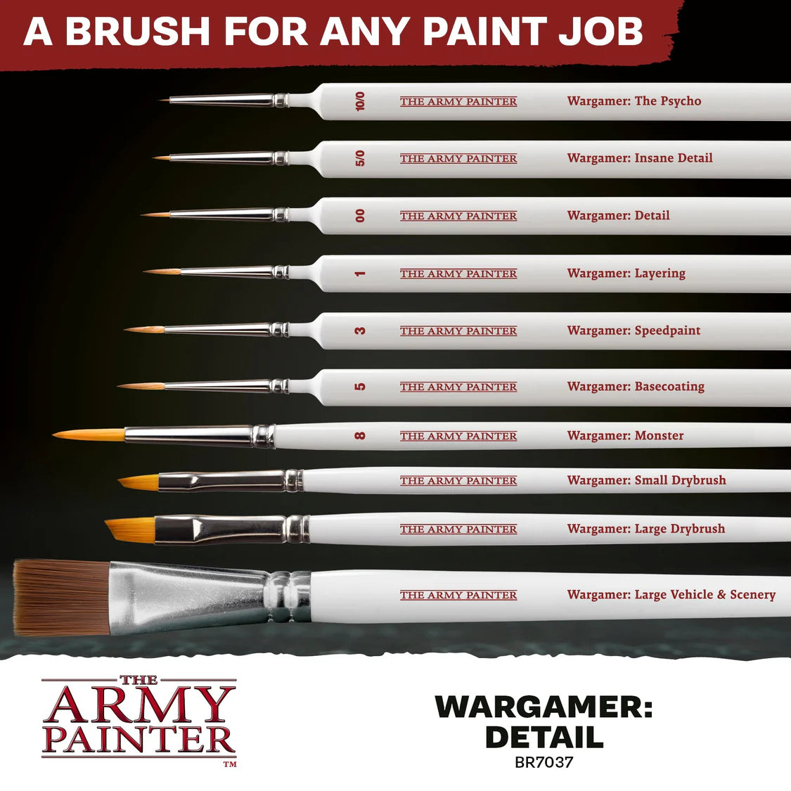 The Army Painter - Wargamer: Detail Brush