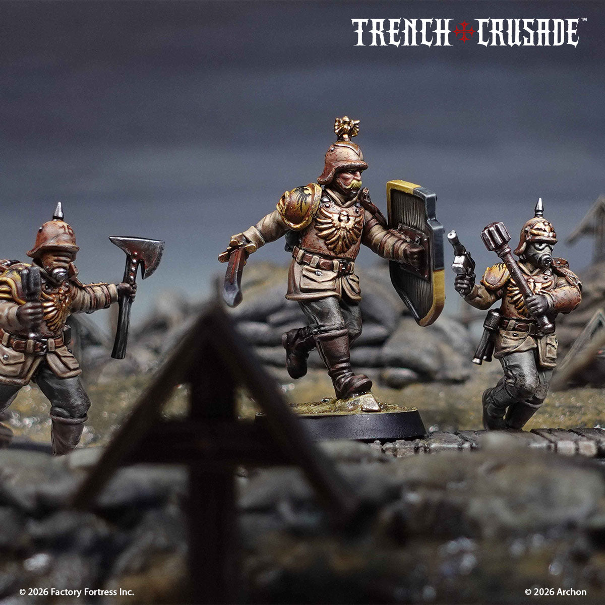 Trench Crusade Prussian Stosstruppen miniature detail