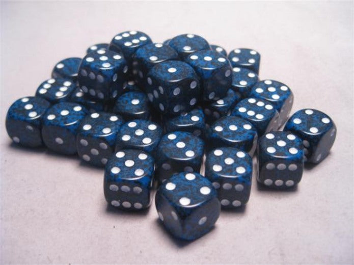 Chessex Dice: Speckled 12mm d6 Stealth Dice Block (36 dice)