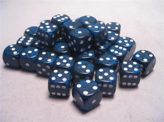 Chessex Dice: Speckled 12mm d6 Stealth Dice Block (36 dice)