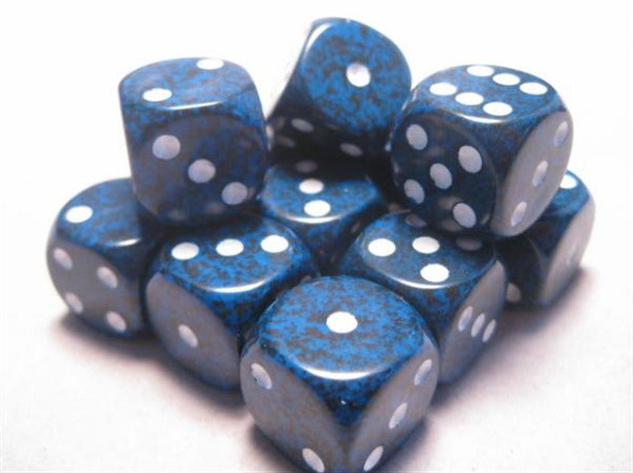 Chessex Dice: Speckled 16mm d6 Stealth Dice Block (12 dice)